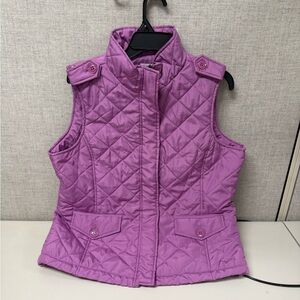 Izod Women's Quilted Lilac Vest